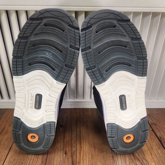 Bogs Sandstone Knit Mid TR Womens 9 Black Purple Composite Safety Toe Work Boots - Picture 7 of 10